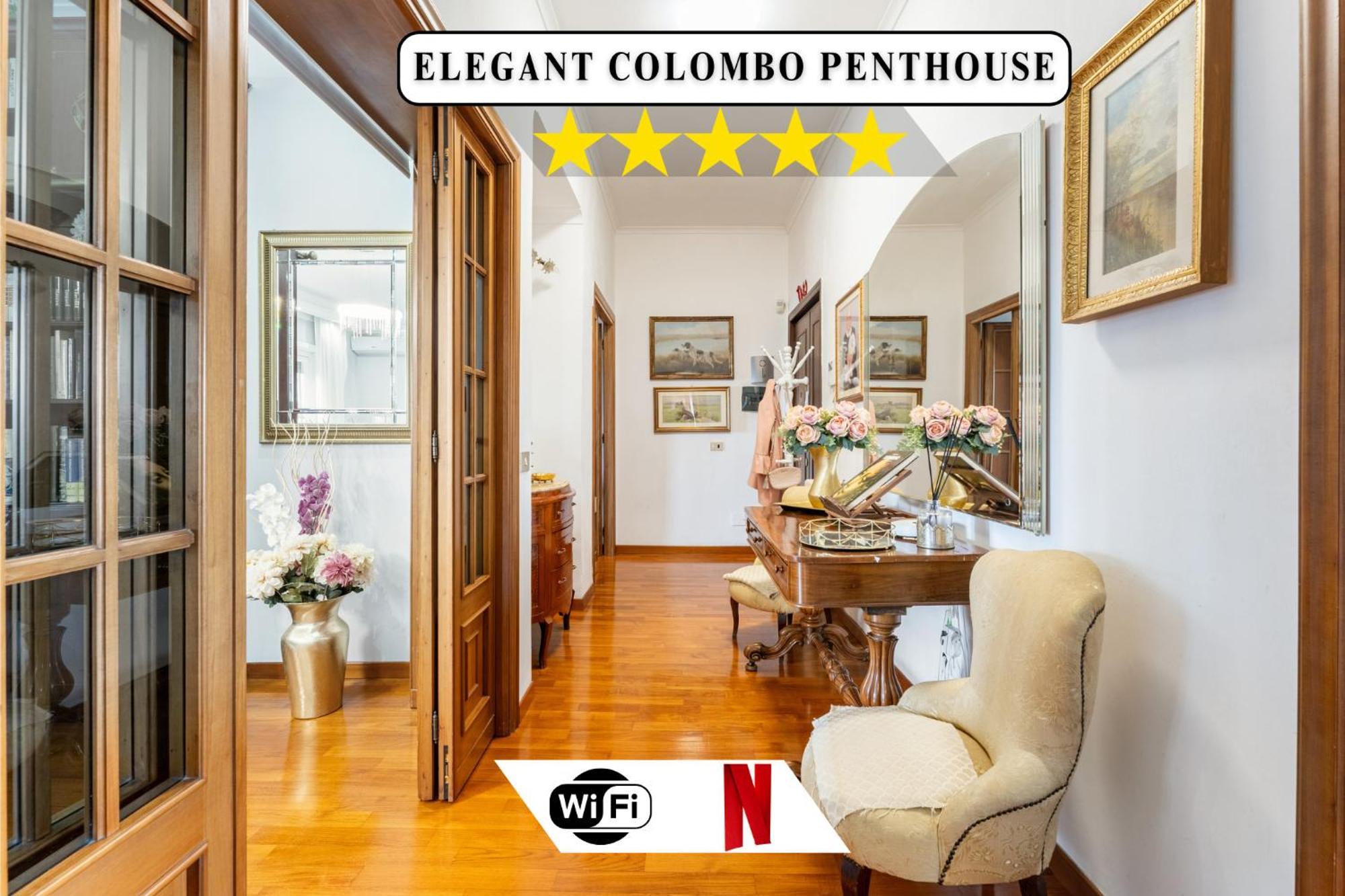 Hotel Colombo Penthouse Wi Fi Netflix Ac à Rome Extérieur photo